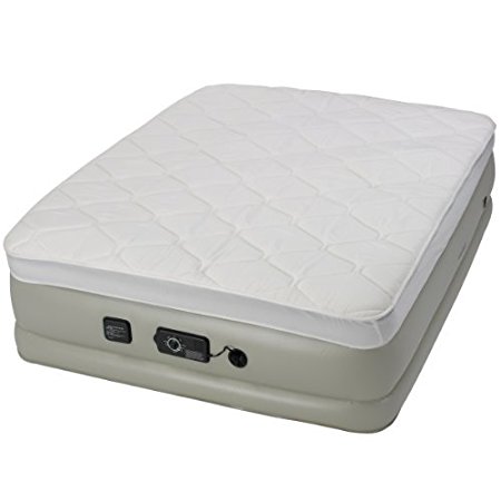 Insta-Bed Raised Air Mattress with Never Flat Pump - Queen Pillow Top by Insta-Bed