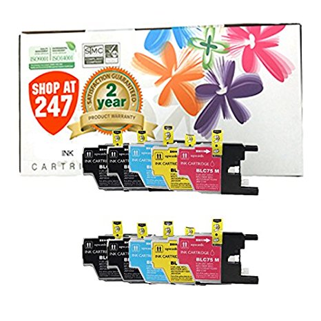 ShopAt247 Compatible Ink Cartridge Replacement for Brother LC75 XL (4 Black, 2 Cyan, 2 Yellow, 2 Magenta, 10-Pack)