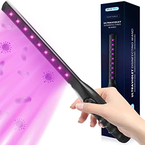 Medd Max Portable Ultraviolet Disinfecting Wand, UV Light Sanitizer for Household and Travel, Perfect for Hard Surfaces at Home, Office and Other Public Places