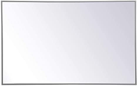 Elegant Decor Metal Frame Rectangle Mirror 30 inch x 48 inch in Grey