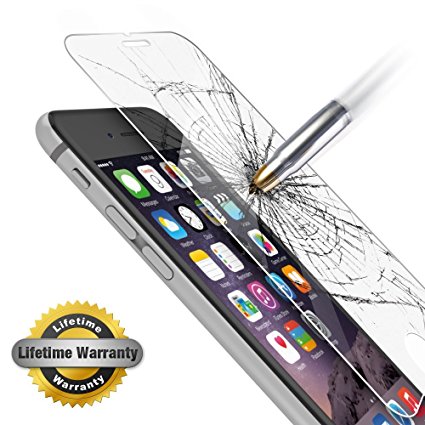 iPhone 7 Plus Tempered Glass Screen Protector Cover by Techoland