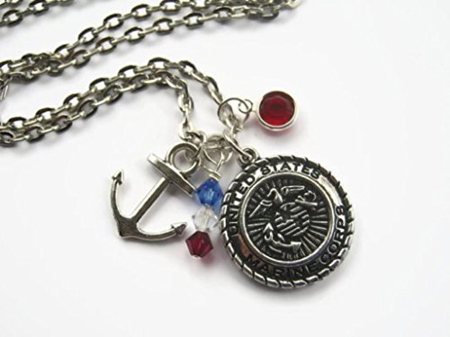 US Marine Corps Necklace, Marine Necklace, Military Jewelry, Jarhead Personalized Necklace, USMC