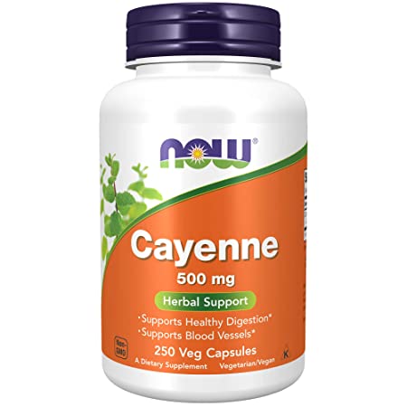 NOW Foods Cayenne, 500mg, 250 Capsules