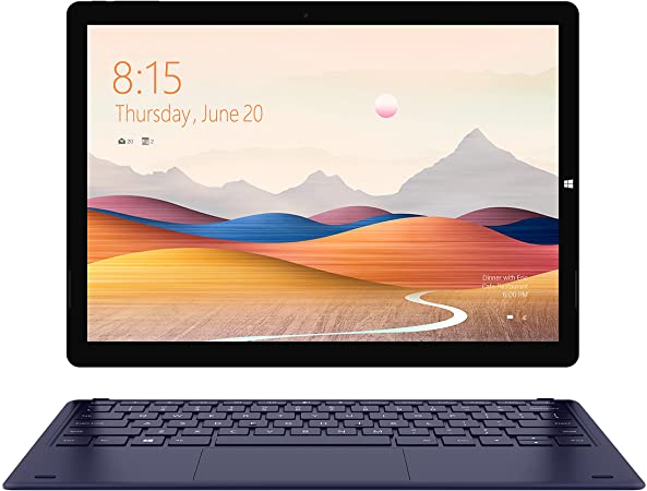 Laptop 2 in 1 Touchscreen TECLAST X6 Plus 8GB RAM 256GB ROM SSD 12.6 Inch Windows 10 FHD 2880x1920 IPS Intel Gemini Lake 2x USB 3.0 Dual-Band WiFi Mini-HDMI Type-C 38000mWh