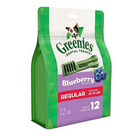 Greenies Blueberry Flavor Regular Size Dog Dental Chews