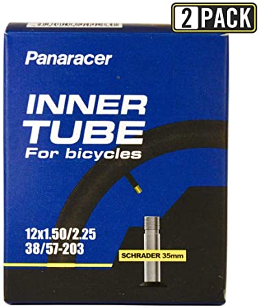 Panaracer Bicycle Tube, Schrader Valve, many different sizes, 35-48-60 mm valves, single or two pack
