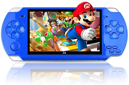 4.3 Inch 32 Bit Handheld Pocket Game Machine,Built-in 10000 Games 8GB Portable Console MP4 Player