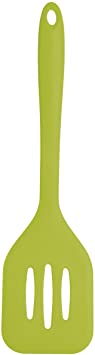 Farberware Colourworks Silicone Flexible Slotted Turner, 12-Inch, Green