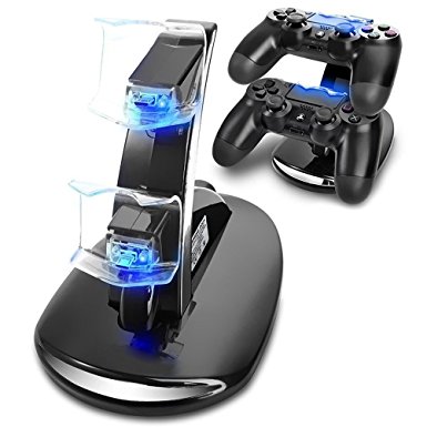 Playstation 4 Charger, CBSKY® Dual USB Charging Charger Docking Station Stand for Playstation 4 PS4 Controller