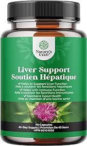 Herbal Liver Detox Formula - Liver Cleanse with Milk Thistle Supplement Dandelion Root Turmeric and Artichoke Extract for Liver Health - Liver Support Silymarin Milk Thistle Liver Supplement - 90ct