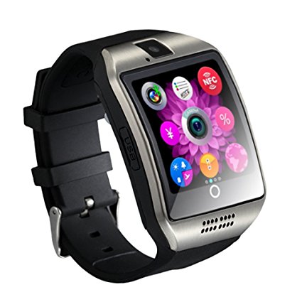 Antimi SmartWatch Sweatproof Smart Watch Phone for Android HTC Sony Samsung LG Google Pixel /Pixel and iPhone 5 5S 6 6 Plus 7 Smartphones Silver