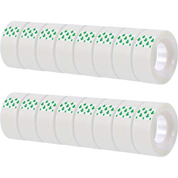 BOAO 16 Pack Invisible Tape, Each Roll 3/4 x 1000 inches, Clear