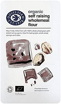 Doves Farm Self Raising Wholemeal Flour 1kg (pack of 5)