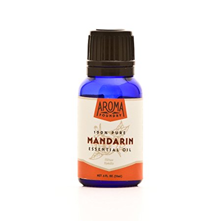 Aroma Foundry Mandarin Essential Oil - 15 ml - 100% Pure & All Natural