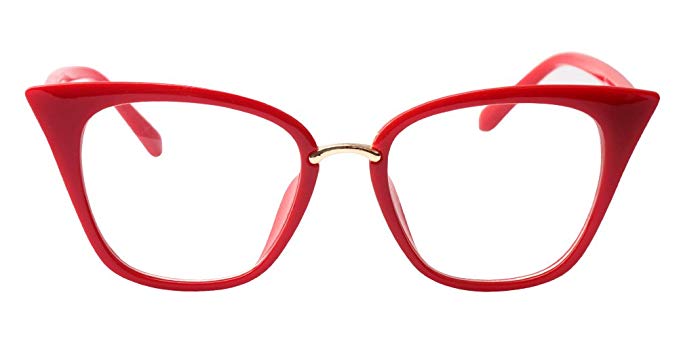SOOLALA Womens Quality Readers Stylish Oversized Cat Eye Custom Reading Glasses