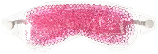 TheraPearl Pink Eye Mask, Eye-ssential Mask with Flexible Gel Beads for Hot Cold Therapy, Best Spa Eye Wrap for Puffy Eyes, Non Toxic Compress for Swollen Eyes, Relaxation, Hot Cold Ice Pack