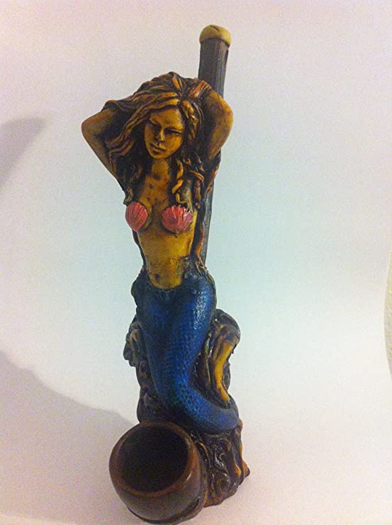 Handmade Tobacco Pipe, Sexy Mermaid Design