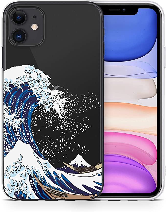 iPhone 11 Case by Case Yard Fit for iPhone 11 6.1-Inch [ 2019 Release ] Shock-Absorption iPhone 11 Case Clear iPhone 11 Clear iPhone 11 Case Japanese Wave