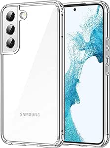 JETech Case for Samsung Galaxy S22  / S22 Plus 5G 6.6-Inch, Non-Yellowing Shockproof Bumper Protective Phone Cover, Anti-Scratch Hard PC Back (Clear)