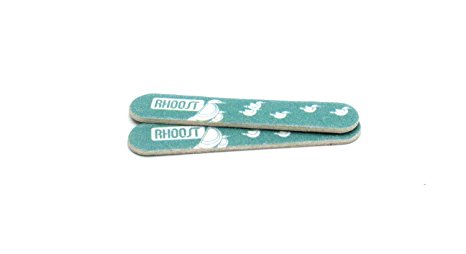 Rhoost Baby Nail File 10-pack (Teal), Long Lasting Double-Sided Emery Board with Travel Case - Baby Health and Personal Care Kits