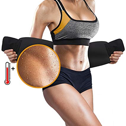 Winage Waist Trimmer Belt, Slimmer Kit, Weight Loss Wrap, Stomach Fat Burner, Low Back & Lumbar Support with Sauna Suit Effect