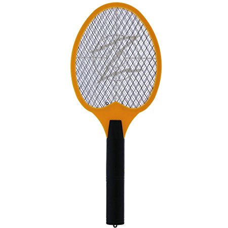 KORAMZI F-5 Electric Mosquito Swatter, Bug Zapper,Mosquito racket For Indoor And Outdoor Insect Control (Yellow)