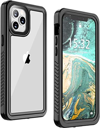 Nineasy for iPhone 12 Case/iPhone 12 Pro Case, IP68 Waterproof Shockproof Case with Built-in Screen Protector 360 Full Body Cover Case for iPhone 12 pro 5G 6.1 inch