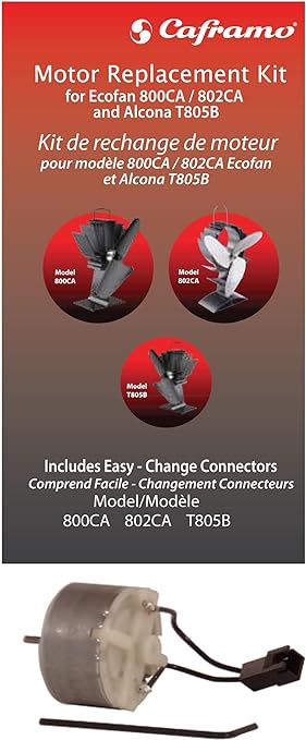 Caframo Limited MRKCA02BX Ecofan Replacement Motor Kit for Models 800, 802, 805