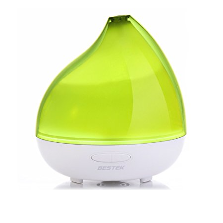 BESTEK 300ml Aromatherapy Ultrasonic Cool Mist Oil Diffuser,bpa-free,Auto shut-off,great for SPA, Kids & Baby’s nursery and Office.