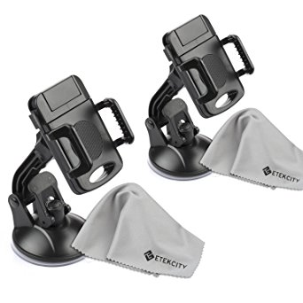 Etekcity 2 Pack Universal Car Cell Phone Mount Holder for iPhone Samsung Galaxy and more,Black