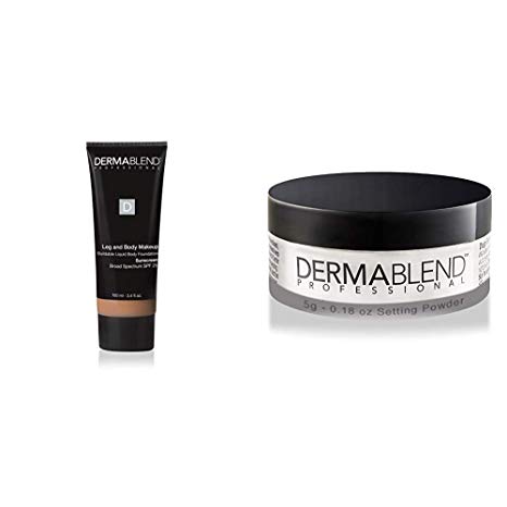 Dermablend Leg and Body Makeup Foundation with SPF 25, 40N Medium Natural, 3.4 Fl. Oz.   Free Gift with Purchase
