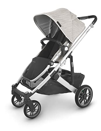 UPPAbaby Cruz V2 Stroller - Sierra (Dune Knit with Green & Blue/Silver/Black Leather)