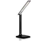 24HR FLASH SALE Dimmable LED Desk Lamp - Elegant Modern and Adjustable - 3 Colors - 5 Brightness Levels - Suitable for College and Office and More - Reading Studying and Relaxation Modes -Environmentally Friendly - Black - Divine LEDs