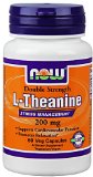 Now Foods L-Theanine 200 Mg Veg-Capsules 60-Count