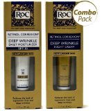 Roc Retinol Correxion Deep Wrinkle Night Cream and Daily Moisturizer Spf 30 11 Fluid Ounces Each Box Combo Pack