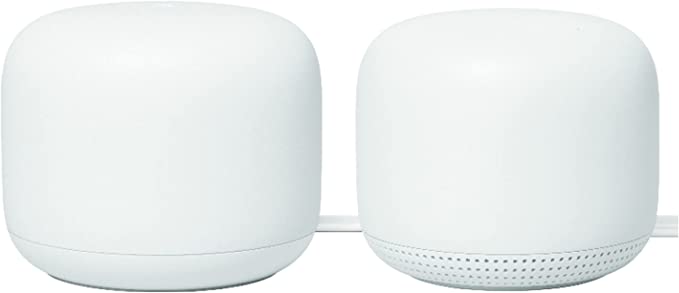 Google Nest WiFi - AC2200 (2nd Generation) Router and Add On Access Point Mesh Wi-Fi System (2-Pack, Snow)