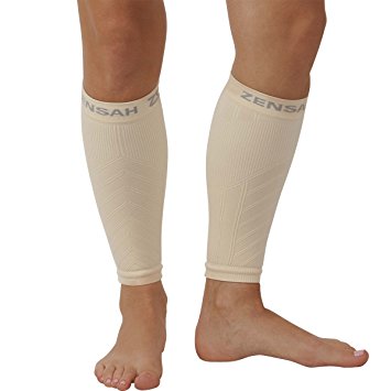 Zensah Compression Leg Sleeves – Helps Shin Splints, Leg Sleeves for Running