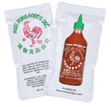 Huy Fong Sriracha Hot Chili Sauce Packets (50-Pack)