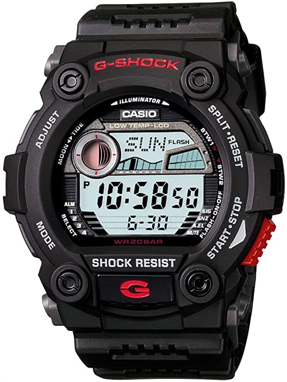 G7900 200M Water Resistant G-Shock Rescue Digital Sports Watch - Black