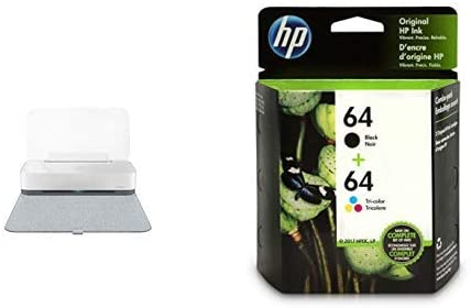 HP Tango X Smart Home Printer with Indigo Linen cover – Designed for your Smartphone with Remote Wireless Printing with Std Ink Bundle