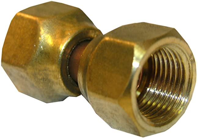 LASCO 17-5949 1/2-Inch Female Flare Swivel Brass Adapter