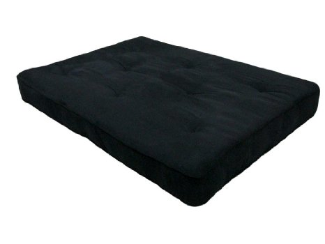Home Life 8-Inch Independently-Encased Coil Premium Futon Mattress Full Size - Black