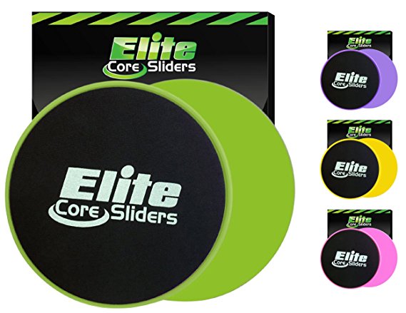 Elite Sportz Exercise Sliders are Double Sided and Work Smoothly on Any Surface. Wide Variety of Low Impact Exercise’s You Can Do. Full Body Workout, Compact for Travel or Home