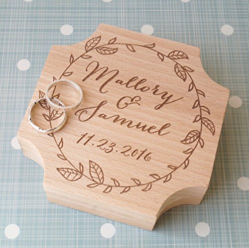 Wedding ring box, personalized ring box, rustic wedding ring bearer box, ring bearer pillow, wooden ring box, engraved ring bearer box