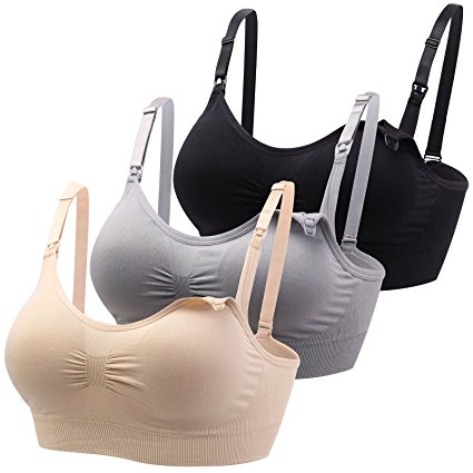 Mirity Womens Nursing Bras For Breastfeeding Seamless Wirefree Maternity Wear Bra