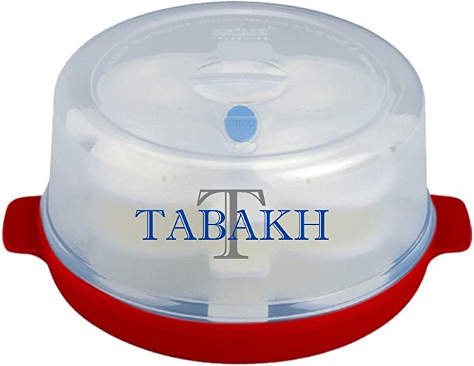 Tabakh Prime 3-Rack Microwave Idly Maker, Makes 12 Idlis (Color may vary)