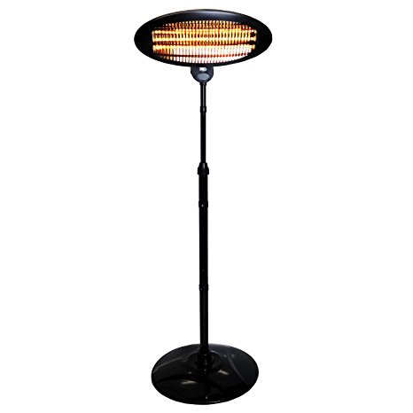 Oypla Electrical 2KW Quartz Free Standing Outdoor Electric Garden Patio Heater