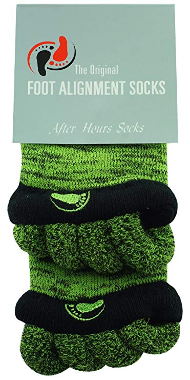 Original Foot Alignment Socks Green/Black Happy Feet