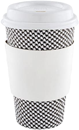 Restpresso White Paper Coffee Cup Sleeve - Fits 12/16 / 20 oz Cups - 50 count box - Restaurantware