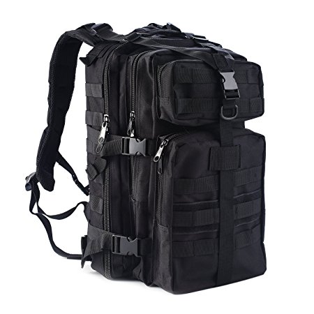Tactical Backpack,Military Rucksack Assault Pack Black Molle Waterproof Outdoor Travel Hiking Camping Backpacks